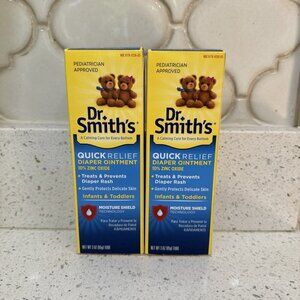 2-Dr. Smith's Quick Relief Diaper Rash Ointment, 10% zinc Oxide, 3 Oz